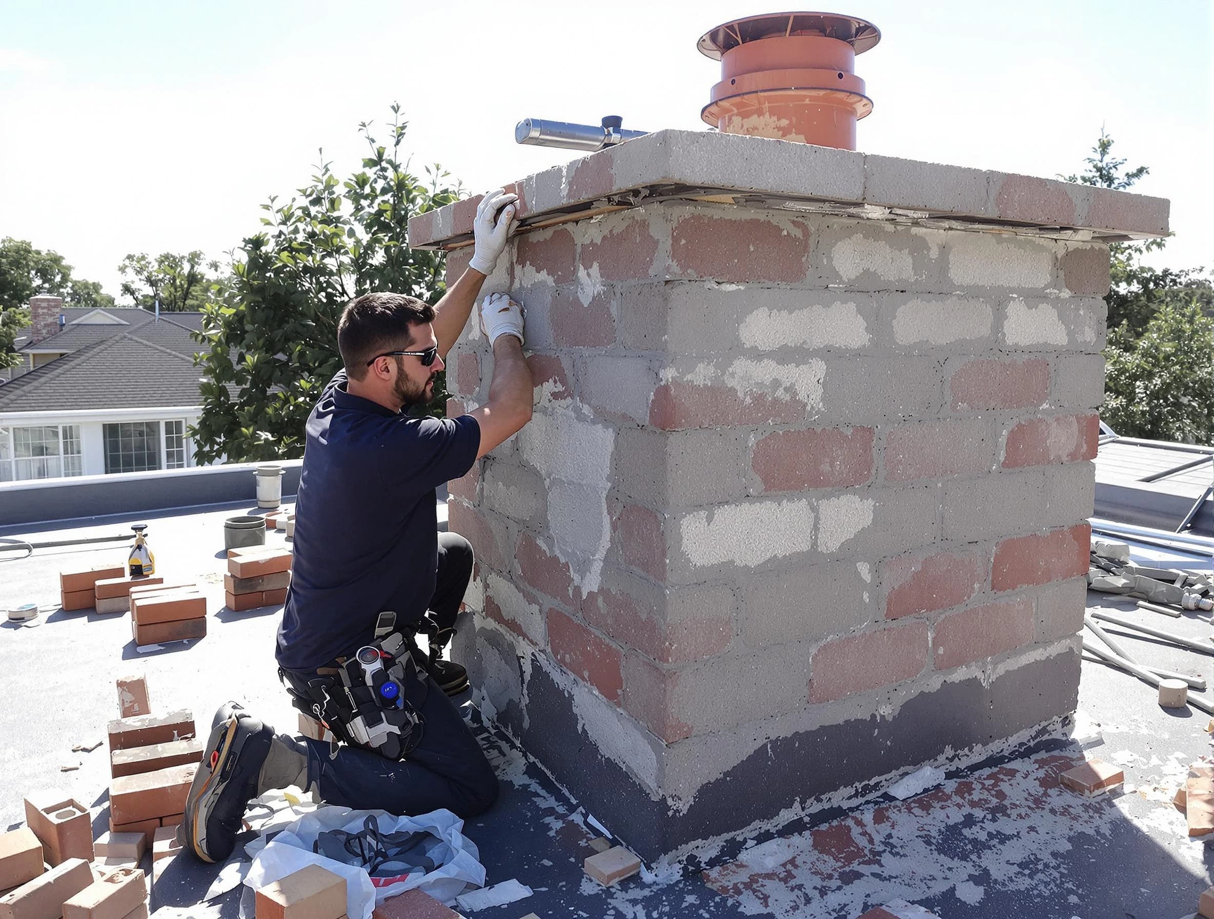 Advanced chimney repair process by Pawtucket Chimney Sweep in Pawtucket, RI