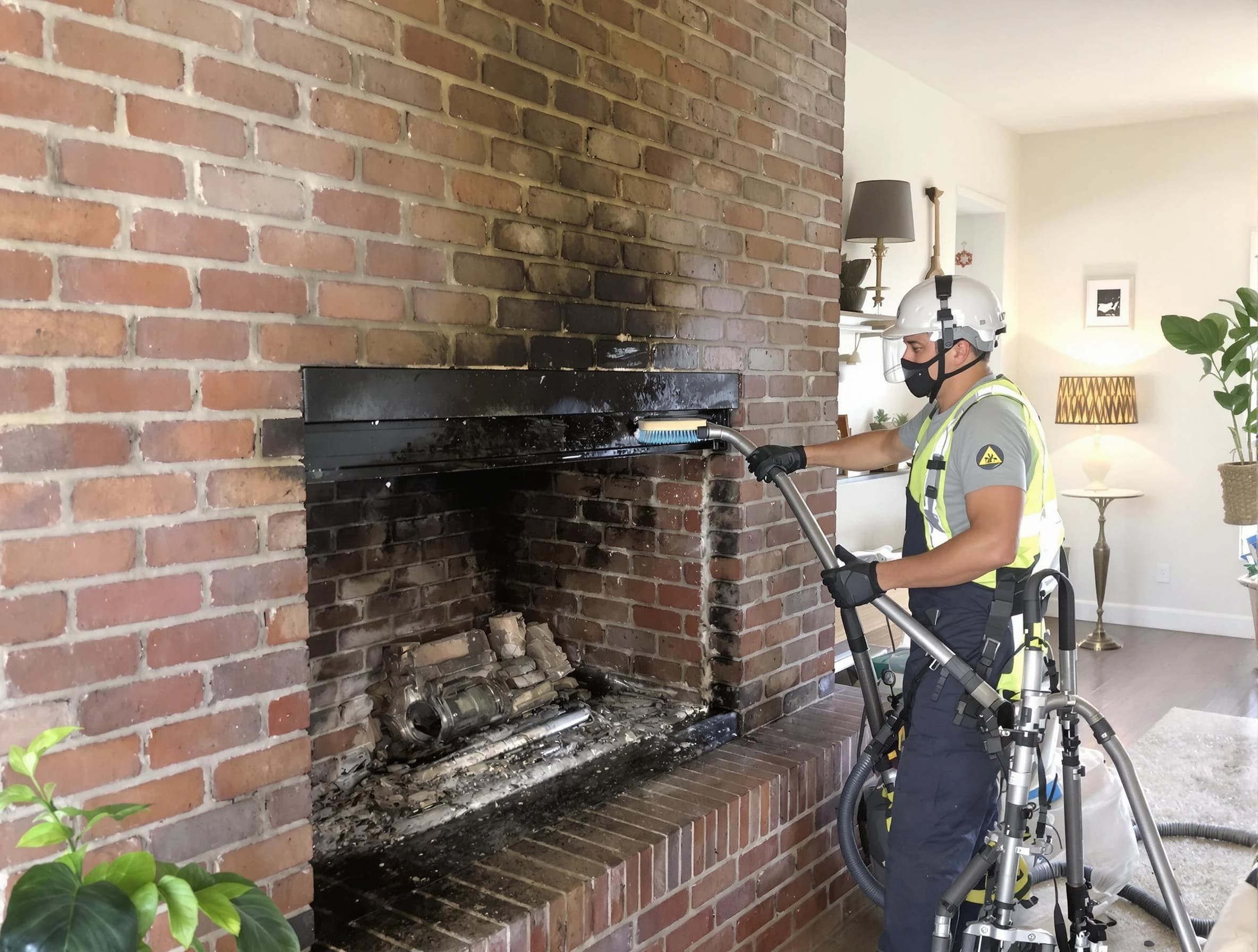 Pawtucket Chimney Sweep providing fireplace cleaning services in Pawtucket, RI