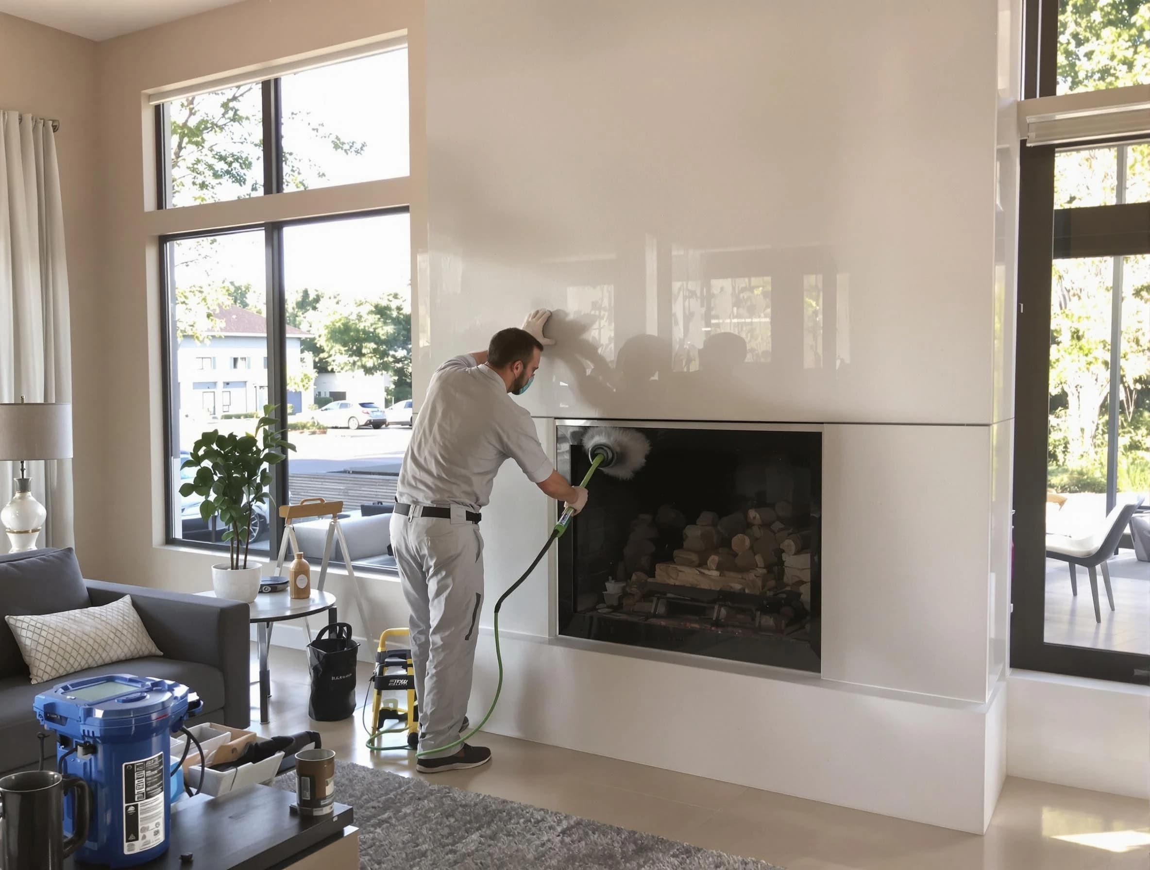 Pawtucket Chimney Sweep performing thorough soot removal in Pawtucket, RI