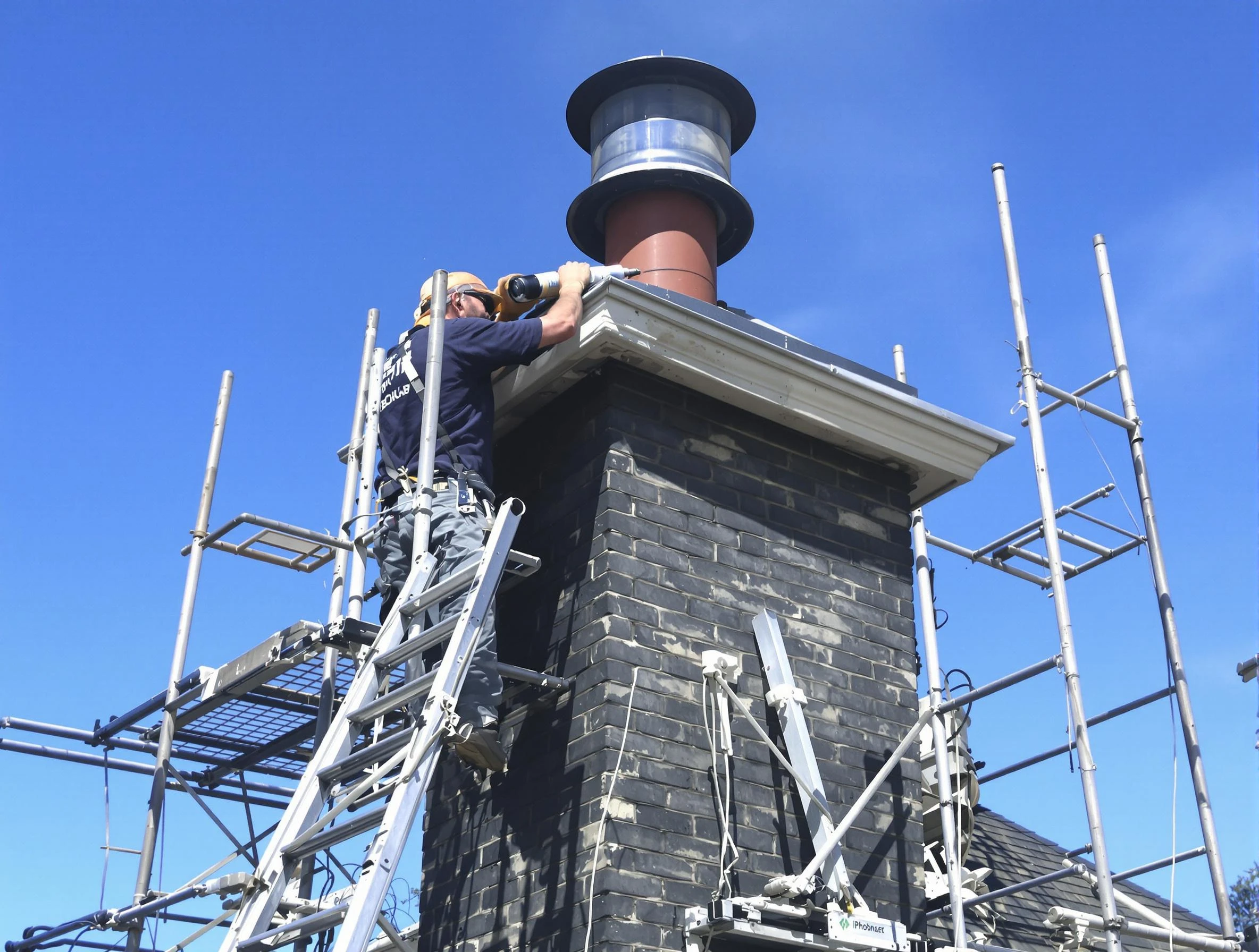 Sturdy chimney crown finished by Pawtucket Chimney Sweep in Pawtucket, RI