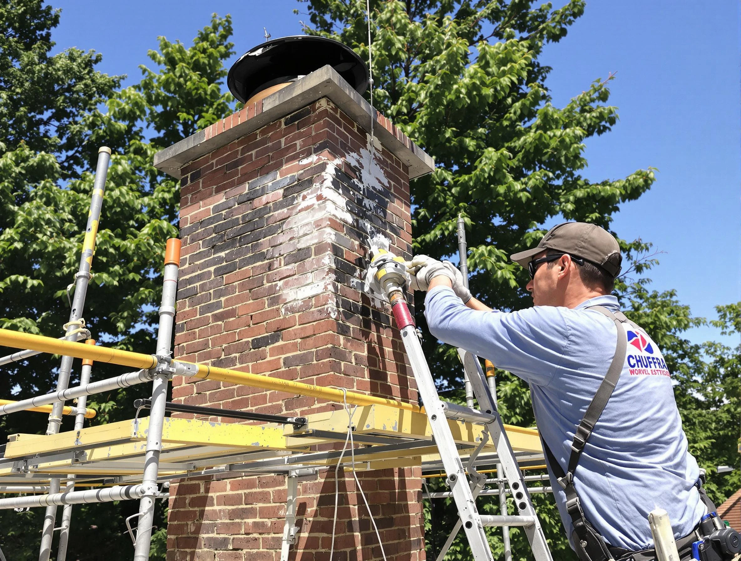 Structural chimney repair by Pawtucket Chimney Sweep in Pawtucket, RI